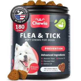 Dog Flea And Tick Treatment Chews FleaTick Prevention For Dogs Chewables Natural. Dog Flea & Tick Control Soft Treats. Immune Support. Supplement