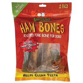 Scoochie All Natural Brazilian Ham Bones  2-Pack