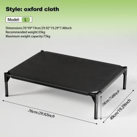 The Bi-material Pet Bed Is Of Your Choice,The Detachable Design Of The Oxford Cloth And Breathable Mesh Pet Bed Combines The Characteristics Of Breath (Option: NJB  L)