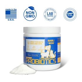 Bark And Meow Probiotics For Dogs 7 Tailored Strains  Prebiotics, Pumpkin & Carrot  5 Billion CFU Scoop Human-Grade Non-GMO, Vet-Approved (Option: Piece1)