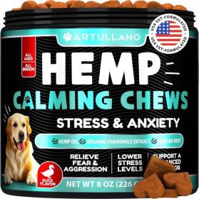 Hemp Calming Chews For Dogs Dog Anxiety Relief Treats With Hemp Oil Turmeric Valerian Ginger Health And Wellness Supplements For Dogs Hip And Joi (Option: 1pcs) Hemp Calming Chews For Dogs Dog Anxiety Relief Treats With Hemp Oil Turmeric Valerian Ginger Health And Wellness Supplements For Dogs Hip And Joi (Option: 1pcs)