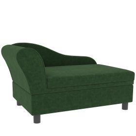 Pet Sofa Bed Couch With Storage, Pet Sofa For Small Dogs, Green (Color: Green)